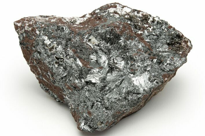 Metallic, Needle-Like Pyrolusite Crystals - Morocco #218109